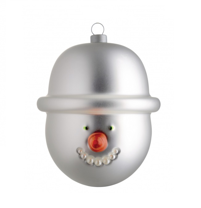 Alessi Sneeuwpop Kerstbal Amj1318 alessi kopen in de aanbieding